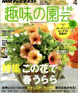 NHKテキスト：趣味の園芸4月号　表紙